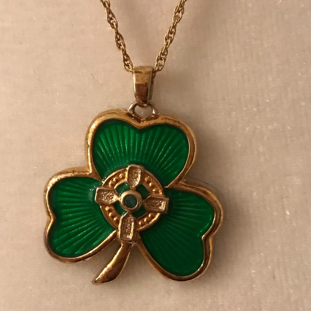 Sterling Silver Irish saying necklace